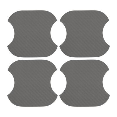 TUCKBOLD Magnetischer Türgriff-Kratzschutz für Auto 91x93 mm Kratzfest | 4 Stück Türgriff-Schutzfolie Faser Grau