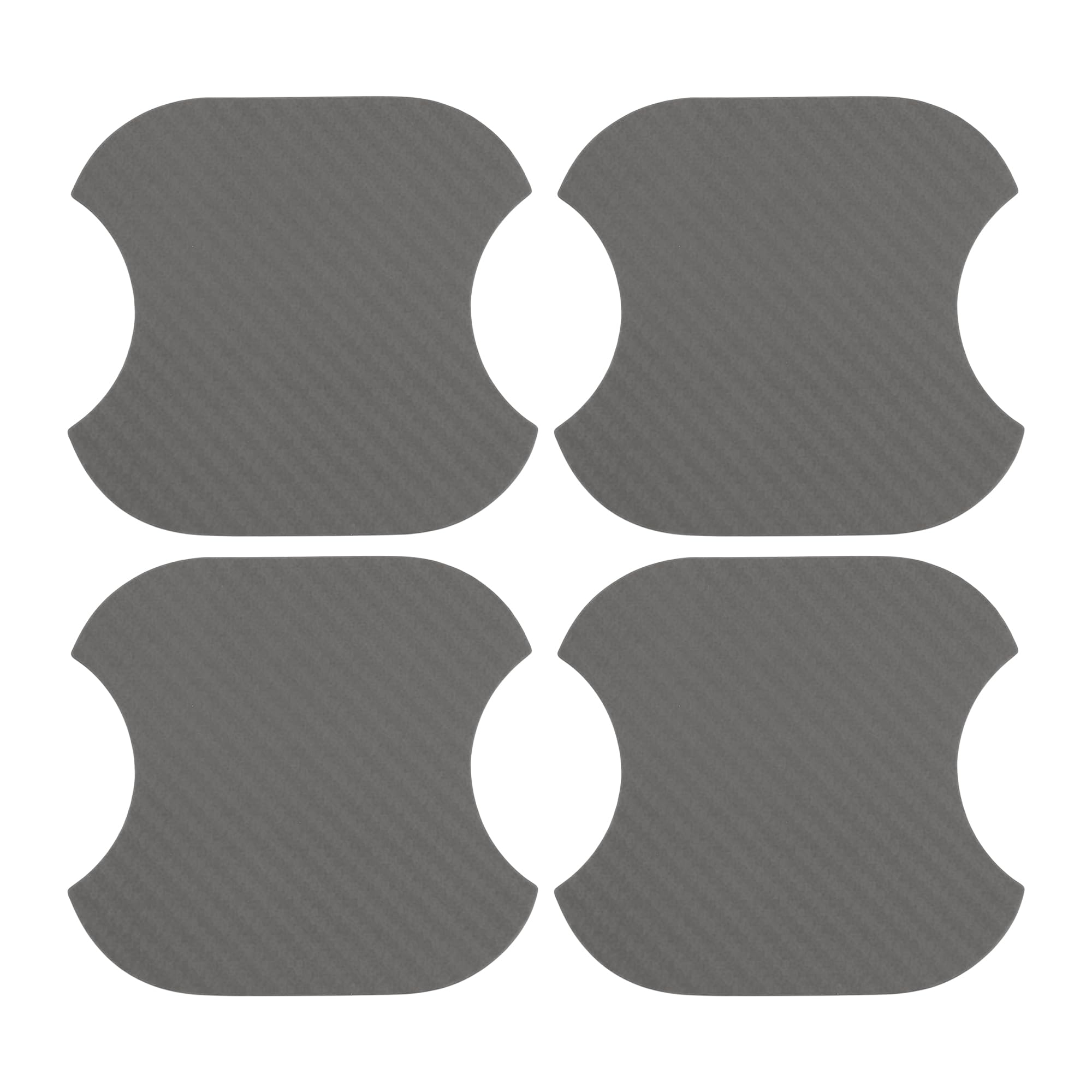 

TUCKBOLD Магнитный протектор ручки двери автомобиля 91x93 мм Защита от царапин | 4 шт. Защитная пленка для ручки двери Волокно Серый