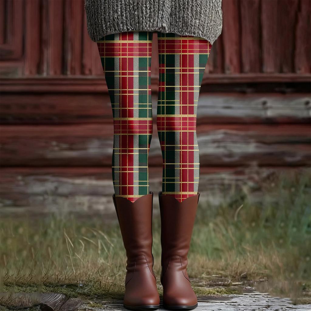 Women's Casual Fashion Outdoor Halloween Printed Slim Elastic Yoga Pants Cropped Pants