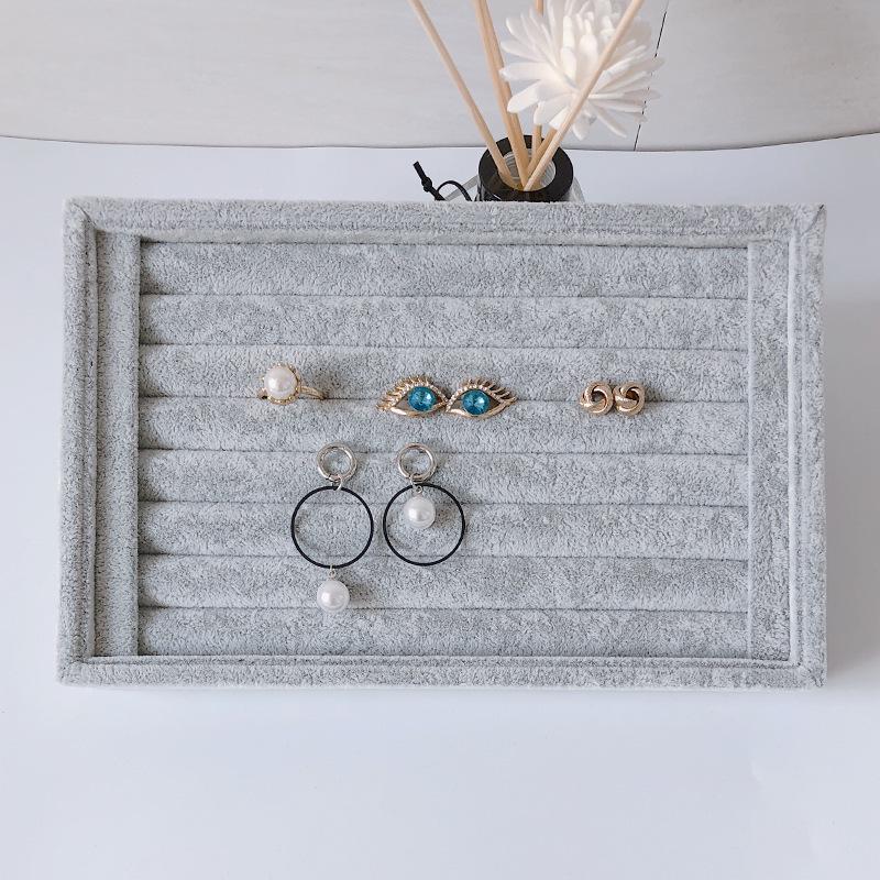 Small Fleece Ring Plate, Stud Earrings, Earrings Plate, Empty Plate, Jewelry Display Rack, Jewelry Storage Box, Tray.