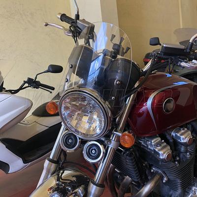 Windshield  For 1992 -  Honda CB1300 CB400 CB400SF Super Four CB1100EX CB1100RS Windscreen Screen Bracket Headlight Mount