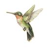 Exquisite Hummingbird Shaped Brooch Pin Metal Enamel Safety Badge Pin Decorative Ornament For Handbags Hats