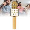 WS858 Bluetooth Compatible Wireless Handheld Microphone Portable Bluetooth Microphone English Gold