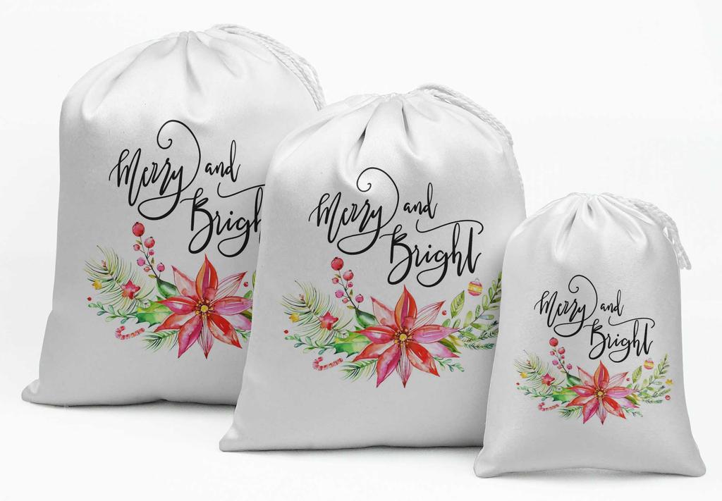 Darling Souvenir Blue House & Tree Christmas Party Supplies Gift Pouches Favor Candy Bags 15