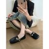 New Style Women's Sandals Elegant Office Ladies Shoes and Sandals Women Casual Shoes Square Heels Sandals Slip On Woman Flats