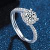 Original 925 Sterling Silber Ring Hohe Qualität Verstellbare Öffnung AAA Zirkonia Für Damen Hochzeit Feiner Modeschmuck Geschenk
