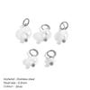 Five-Piece Baroque Freshwater Pearl Earring and Pendant DIY Jewelry Charms In Titanium Steel