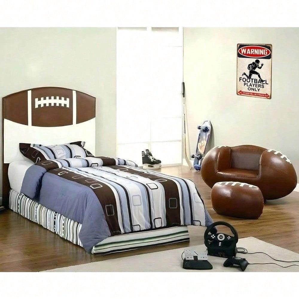 Funny Football Players Metal Wall Poster for Boy Room