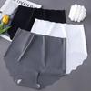 Women's Ice Silk Seamless High-Waisted Shaping Panties - Breathable, Hip-Lifting, Plus Size