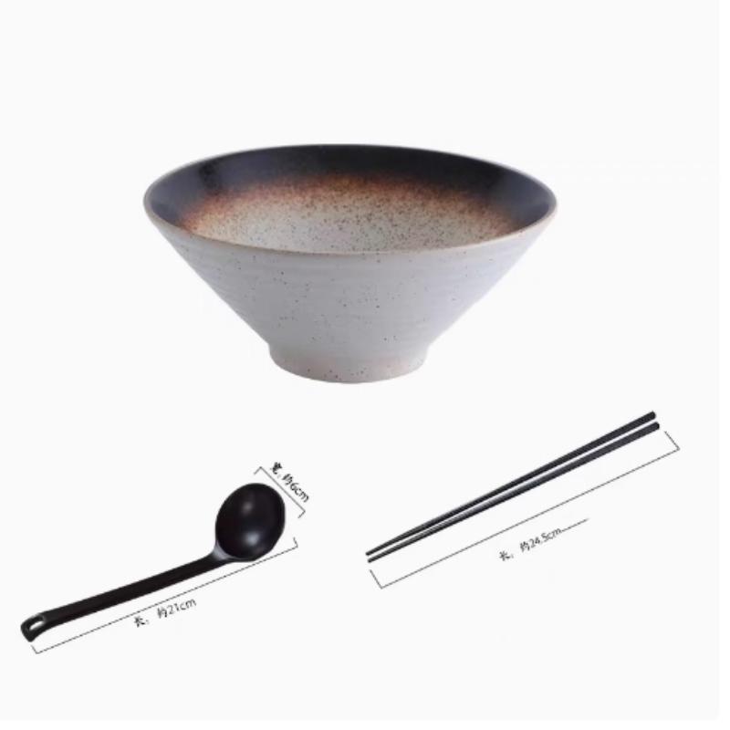 Japanese Ceramic Ramen Bowl – Creative Soup Bowl for Home or Restaurant Use