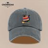 pc Eating Cat Cat in Sweater Pattern Unisex Baseball Cap Adjustable Size Trucker Hat Distressed Retro Print Hat Dad Mom Hat Com