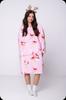 Blanket Sweatshirt Oversize Warm Thick Blanket Sweatshirt 2in1 Reindeer Fur [Kb-W37]