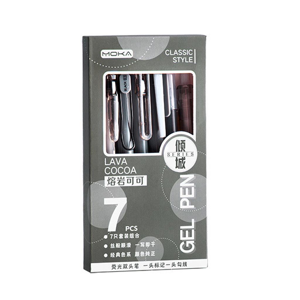 Brush Question Pen INS High-looking Student Exam Special Quick-drying Ink Press Pen Black ST Head 0.5mm Gel Pen Signature Pen