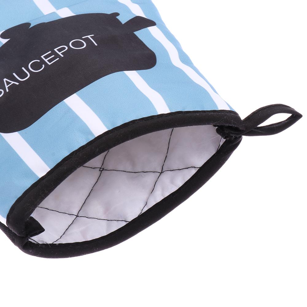 2pc/set  Microwave Baking BBQ Glove Cotton Cute Oven Mitts Heat Resistant Linen Potholders Non-slip Kitchen Cooking Tools Mitten