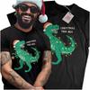 Koszulka Świąteczna Dinozaur Christmas Dino Prezent Mikołajki Klasowe 3XL