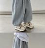 Autumn 2025 Boys' Wide-Leg Grey Harem Pants - Casual, Loose-Fit Sports Style