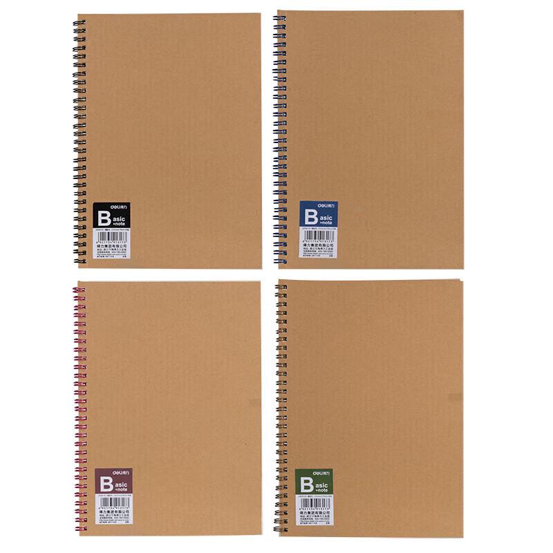 Deli B5 Spiral Notebook 12-Pack