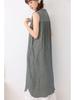 2026 Spring/Summer Mori-kei Check Sleeveless Bubble Dress for Women - Loose & Versatile Casual Vest Style