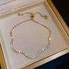 South Korea Dongdaemun Square Zircon Adjustable Bracelet Women's Simple Light Luxury Bracelet Personality Temperament High-end Jewelry