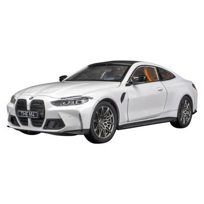 1/23 Ölçekli BMW M4 G82 Alaşımlı Araba Modeli Diecast Araba Ses Işık Araba Severler Koleksiyonu Çocuk Doğum Günü Hediyesi Metal Erkek Oyuncakları