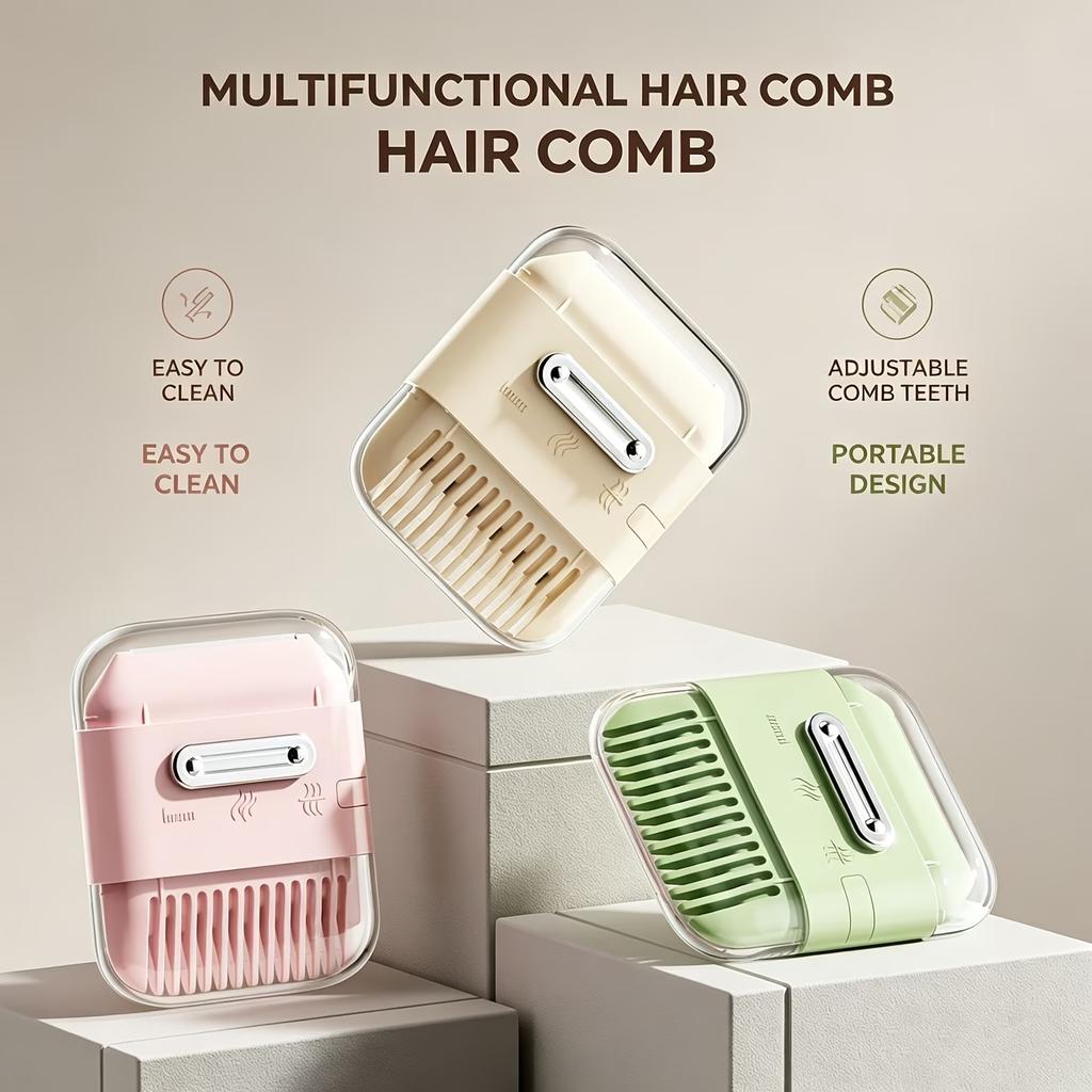(Comb & Cleaning Claw) Hair Styling Comb, Portable Reusable Tool for Women’s Home Fringe & Hair End Trimming, Equipped