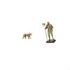 Brass Animal Knight Statue Figurine Creative Collectable Feng Shui Antique Ornament for Cafe Shelf