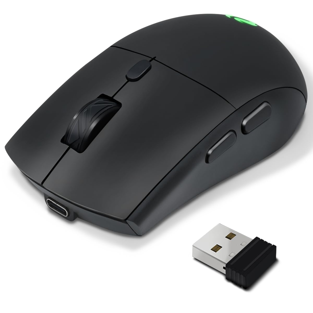 

PiMivco Wireless Quiet Bluetooth Wireless Approximately 2 Months of Battery 3 DPI Ergonomic Compatible with and Tablets Mouse, 5.2 & 2.4GHz, Type-C чорний