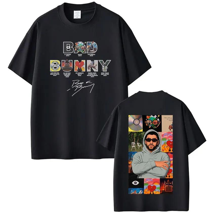 Rapper Bad Bunny Album Cover Design Printed TShirt Unisex Style Soft And Comfortable Pure Comfort Fashion Tshirt