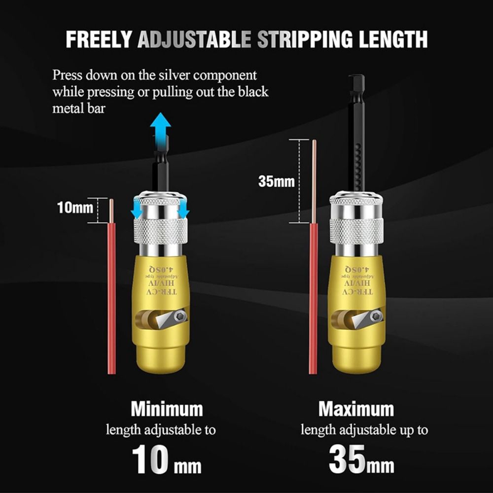 

Electrician Wire Stripper Wire Nut Twister Fast Stripping Wire Twisting Wire Connector Driver