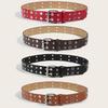 Womens Fashion Belt With Metal Pin Buckle And Star Accents For Office And Daily Use