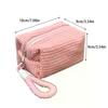 2026 New Ins Sweet Girl Candy Color Plush Large Capacity Makeup Bag Washbag Travel Portable Handheld Small Storage