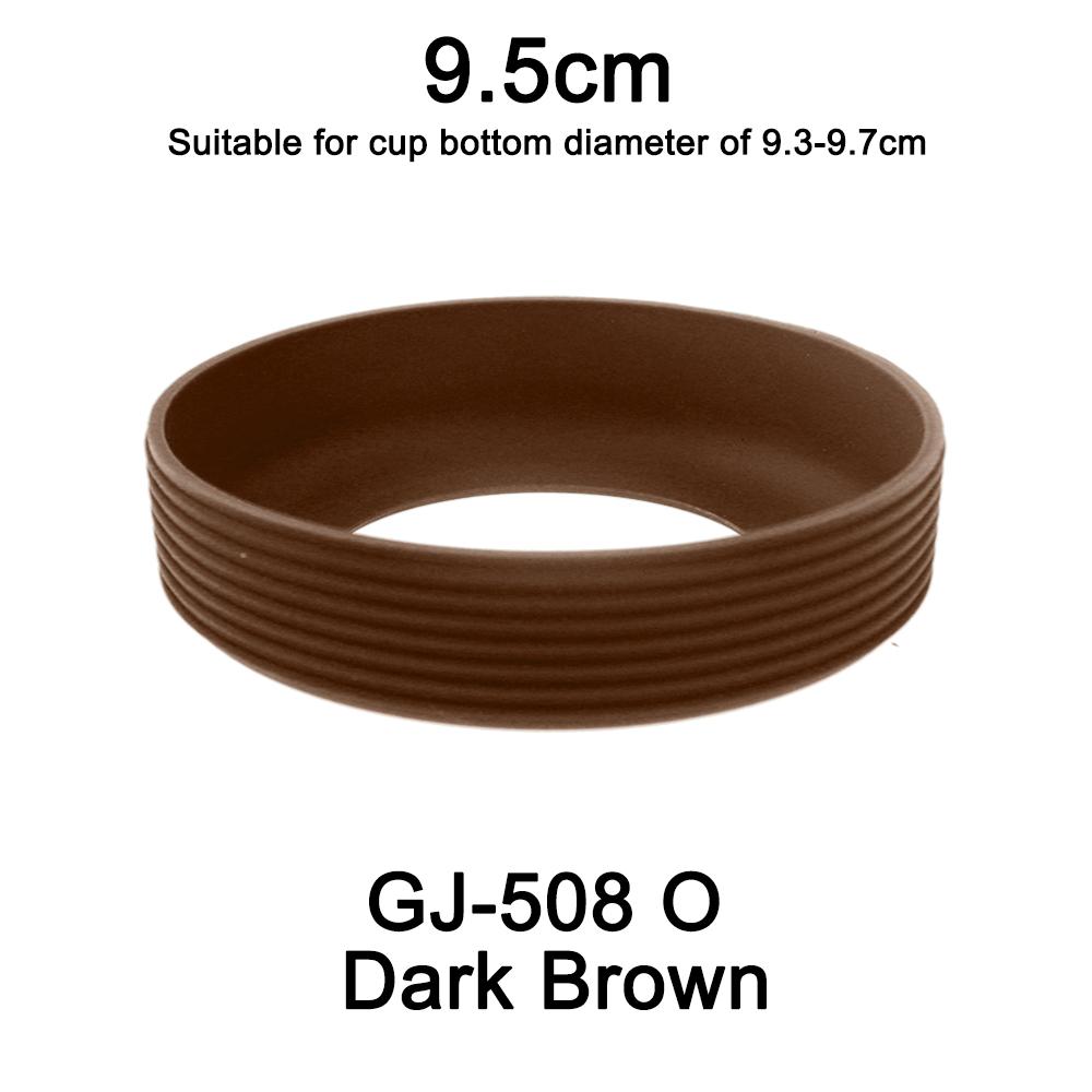1Pc Diameter 9.5CM 24G Threaded Soft Silicone Cup Bottom Cover Wear Resistant Ring Sleeve Anti Slip Good Toughness Elastic
