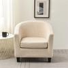 Nordic Tub Club Chair Cover Stretch Jacquard Armchair Slipcover for Living Room Elastic Accent Cover Home Bar Counter Hotel