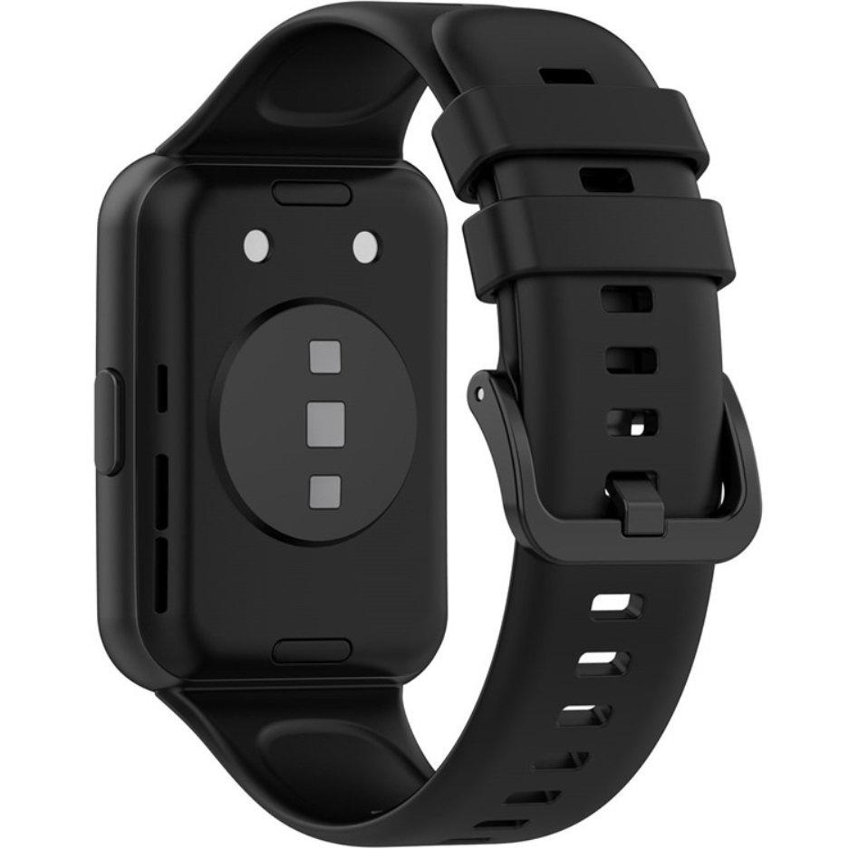 Silikonarmband für Huawei Watch Fit 2, Schwarz