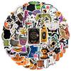 50pcs Halloween Cartoon Graffiti Waterproof Stickers for Water Bottles & Computers