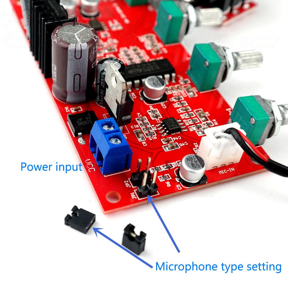 DC 7V 24V PT2399 Digital Microphone Amplifier Board Karaoke Plate Reverb Preamplifier Reverberator