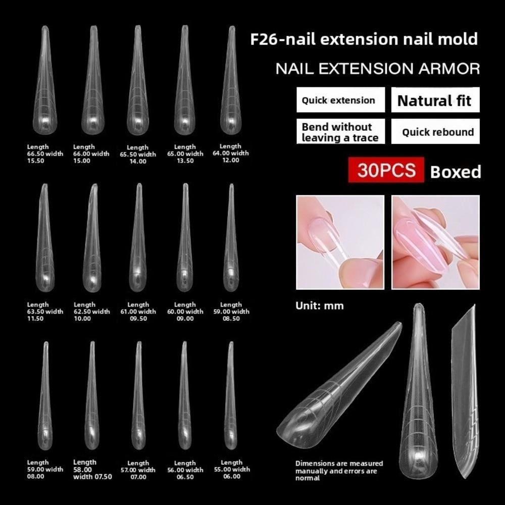 Ultradünne Dual-Form-Nägel Farbige Nagelspitzen Sandwich-Nagelformen für den professionellen Gebrauch in Nagelstudios