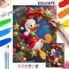 Christmas Wreath Duck Oil Painting Hand Painting Coloring Painting Handmade Diy Home Decoration Gift