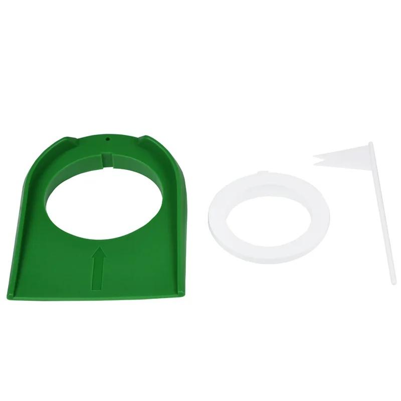 Indoor Golf Putting Trainer In‑Ground Flagpole Putting Green Practice Aid Adjustable Hole for Home Outdoor Training 5