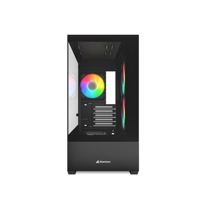 Caja PC Sharkoon MK6 RGB Blanca Micro-ATX Cristal Templado y 3 Ventiladores PWM ARGB