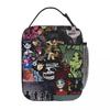 Music Band Gorillaz Insulated Lunch Bag for Women Kids Portable Food Boxes Thermal Lunch Box Tote