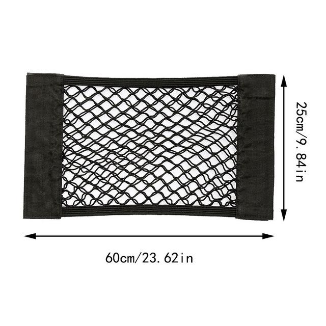 Auto-Heckkoffer-Netz-Organizer, Auto-Rücksitzlehne, Verstauen, Aufräumen, Netzwerk-Tasche, Kofferraum, elastische Kletttasche, Auto-Organizer