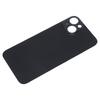Phone Rear Glass Door Cover Replacement Back Glass Cover Housing Door with Adhesive Black