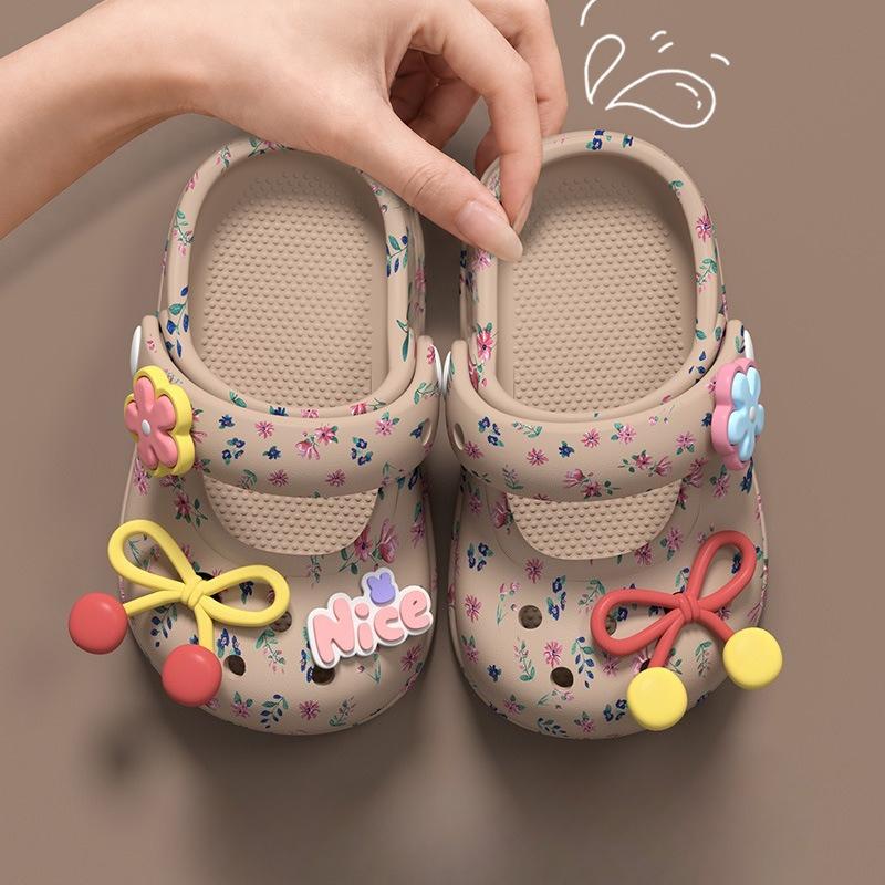 Baotou Girls' Children's Beach Shoes and Flip-flops