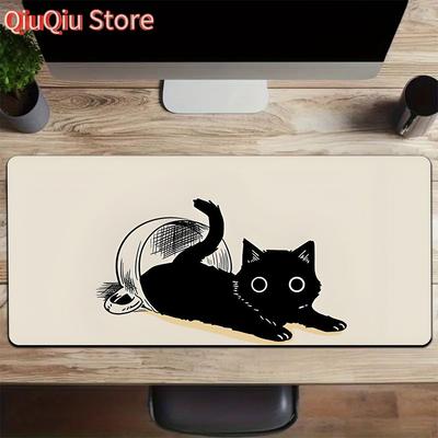 1pc Cat Large Mouse Pad Computer Mat Desk Mat Keyboard Mat Office Gaming Table Mat