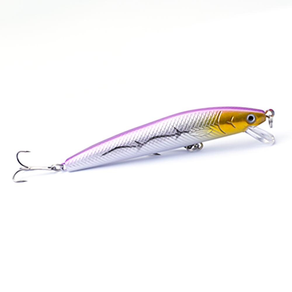 1Pcs Fishing Lure Hard Bait Minnow Deep Diving Swim Bait Walleye Lure Surface Water Lure for Bass Trout Pike Freshwater Saltwater Lure Set