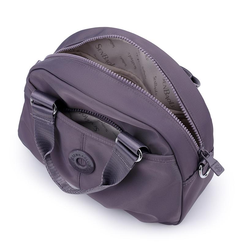 Women's Wrinkled Bag Solid Color Handbag Middle-aged Mother Bag Large Capacity Shoulder Crossbody Bag