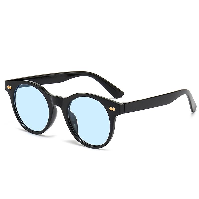 JYL TS Round Sunglasses With Rivets Style For Men Women M5341