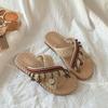 Fashion 2025 Women's Flat Bottom Fashion One Word Slippers Womens Shoes Comfort Summer Outdoor Beach Luxury Sandals Women Designers