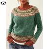 Z 66643 Color Block Crew Neck Sweater